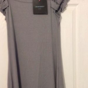 Fun dress with frills on shoulder